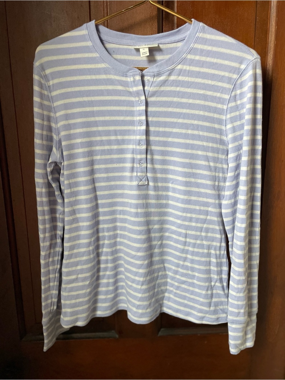 On 34th women's extra large long sleeve striped top